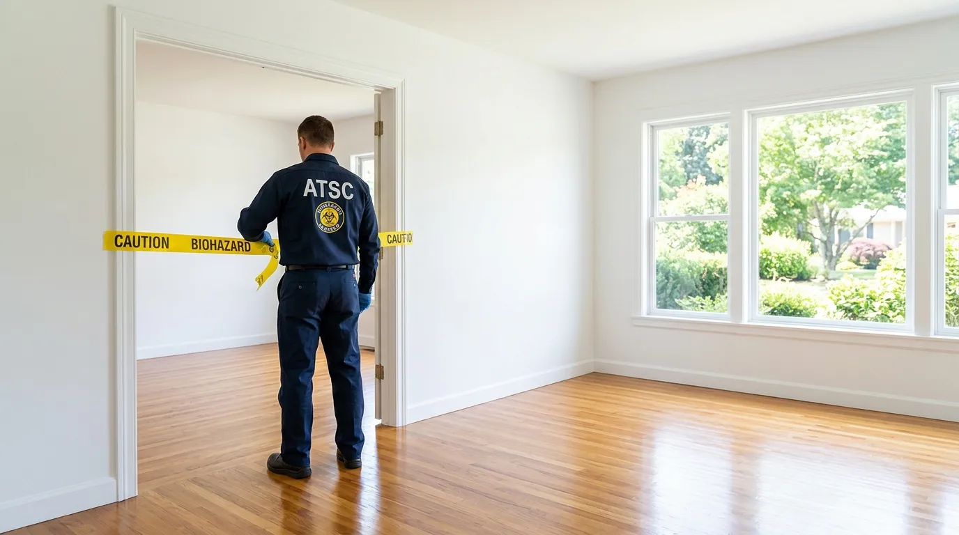 Certified biohazard cleanup crew performing Crime Scene Cleanup in Nederland